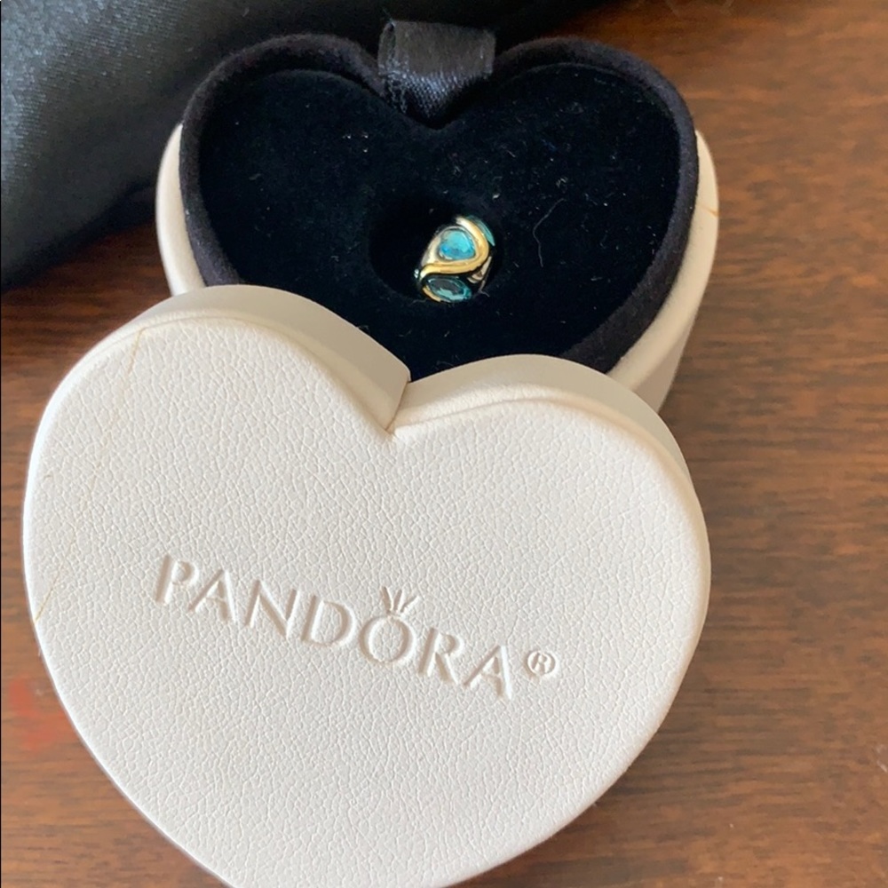 Blue topaz charm